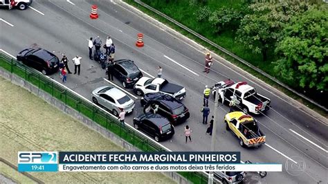 acidente na marginal pinheiros hoje